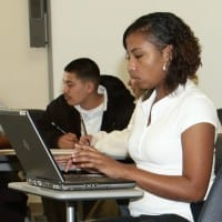 Students work on laptops at Metro Technology Centers