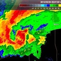 PX-1000 radar image of the 2011 Moore tornado