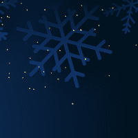 Blue snowflake on dark sky